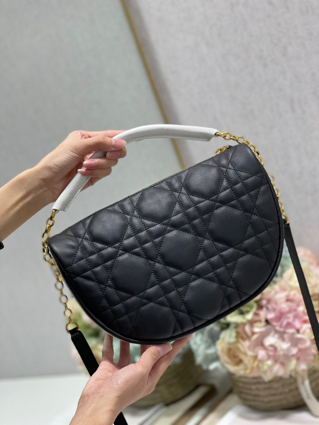 Christian Dior Small Vibe Hobo Bag 29cm Black