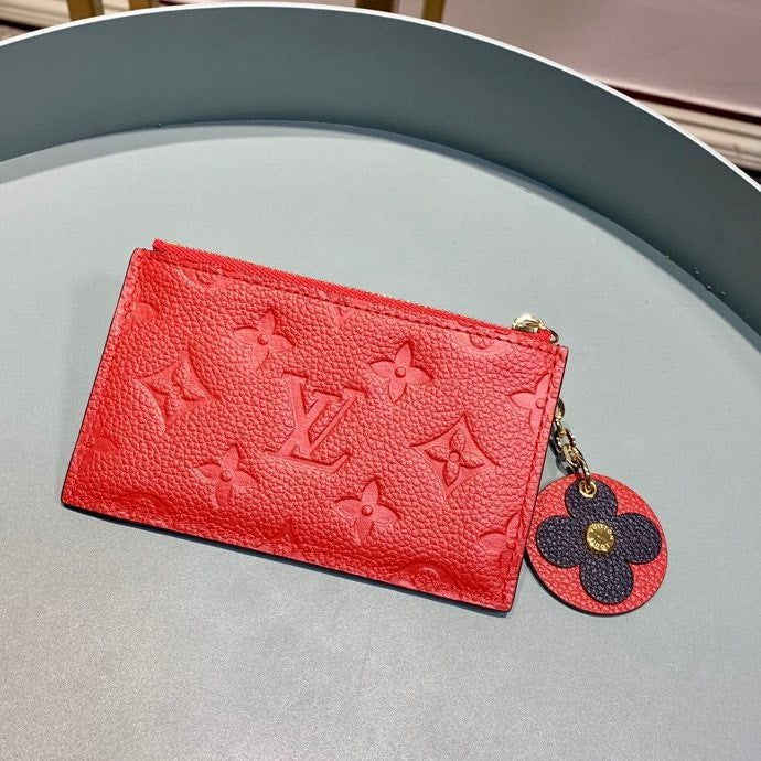 Louis Vuitton Zipped Card Holder 13cm Red