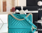 Chanel Medium Classic Flapbag 25cm Blue
