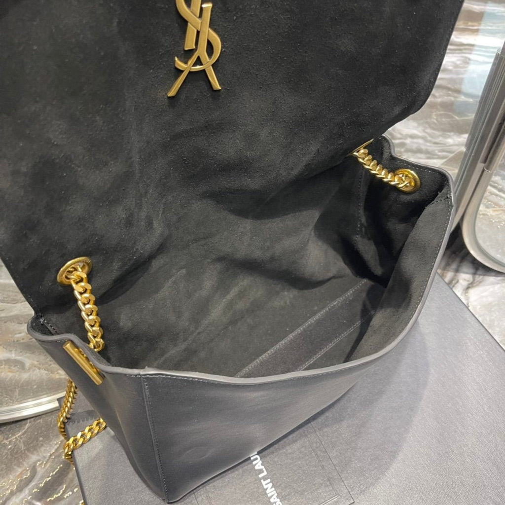 Saint Laurent Kate Medium Reversible Chain Bag In Suede With Gold Hardware 28cm