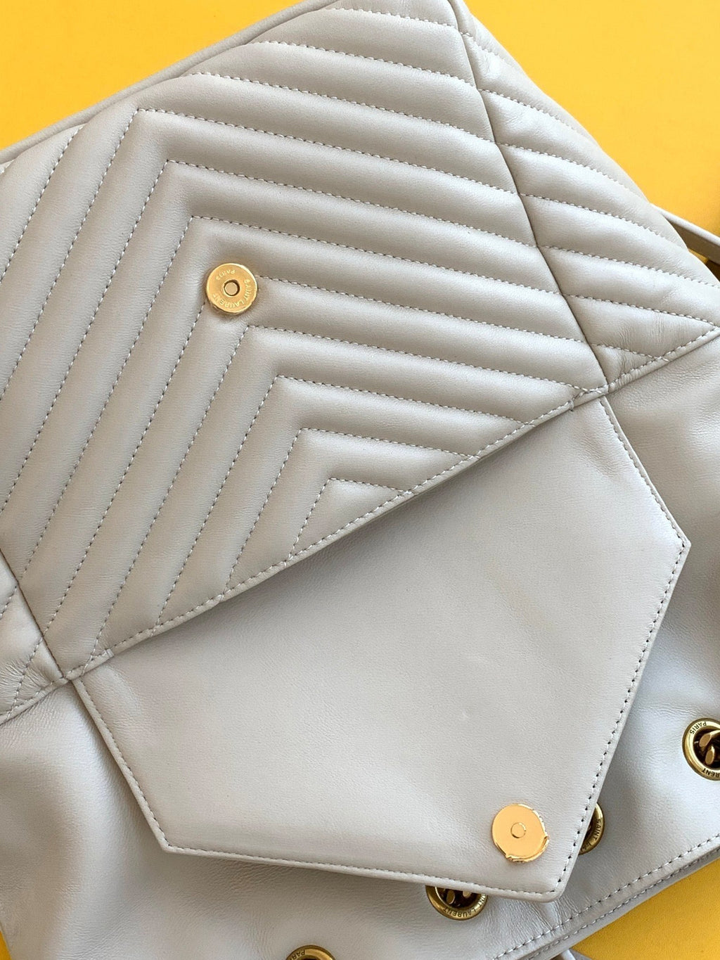 Saint Laurent Joe Backpack With Gold Hardware 22cm