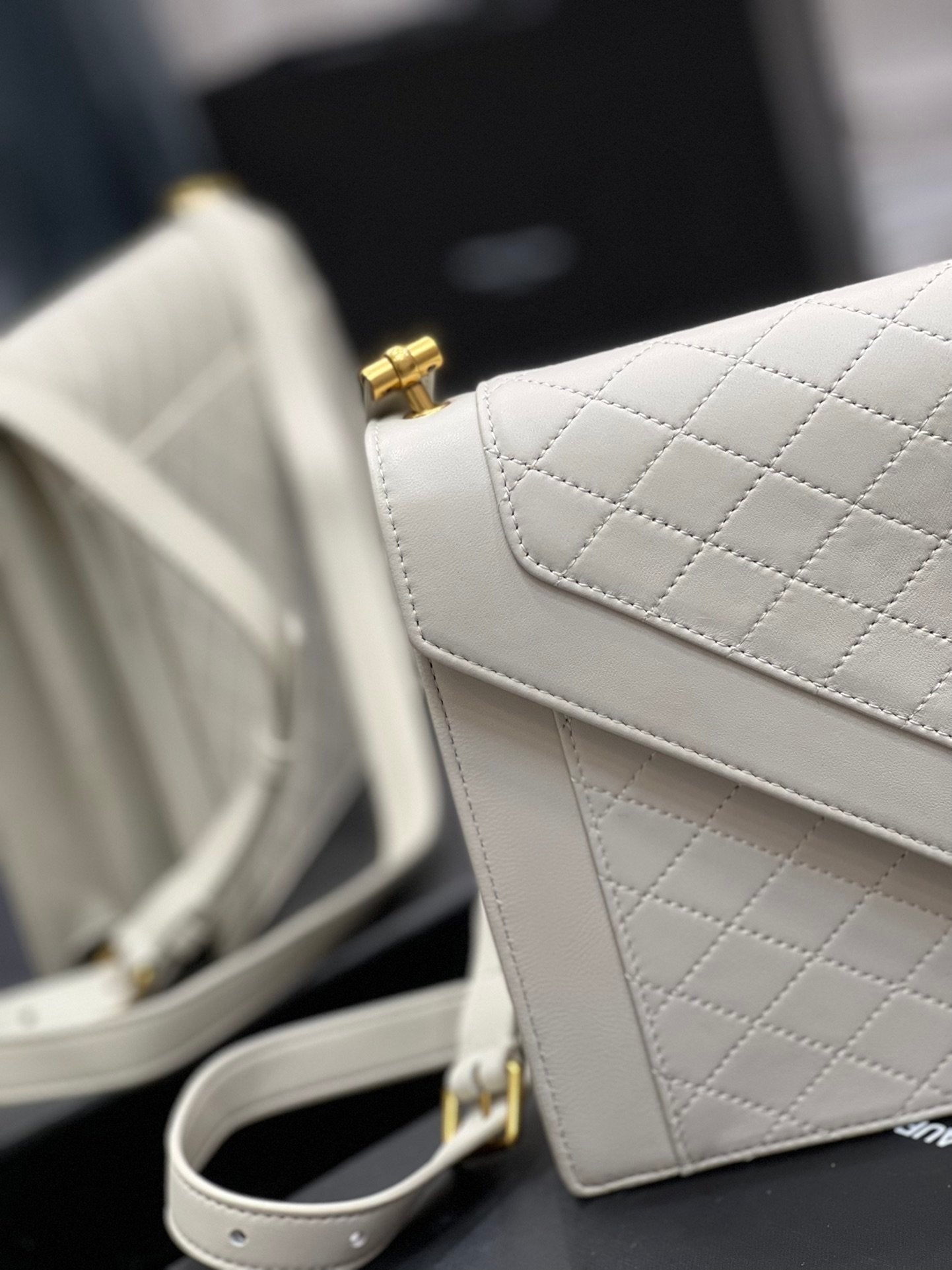 Saint Laurent Gaby Satchel With Gold Hardware 26cm