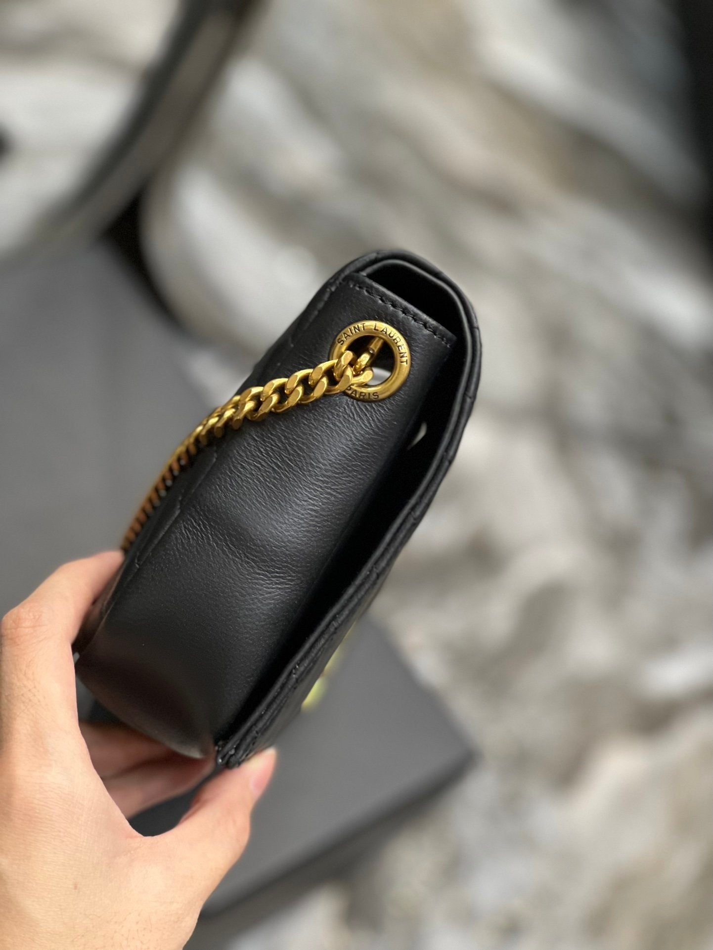 Saint Laurent Kata 99 Chain Bag With Gold Hardware 26cm