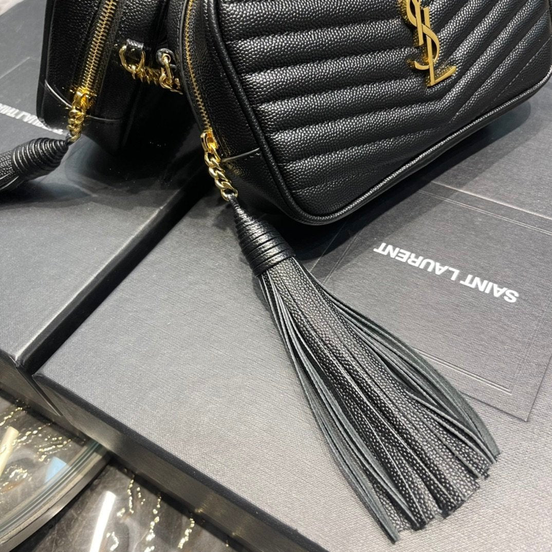 Saint Laurent Lou Mini Bag With Gold Hardware 18cm