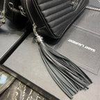 Saint Laurent Lou Mini Bag With Silver Hardware 18cm