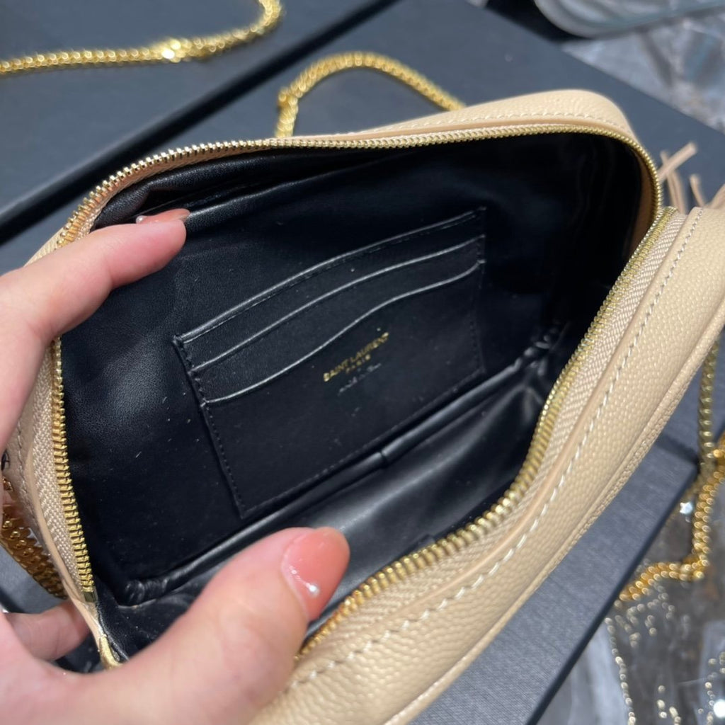 Saint Laurent Lou Mini Bag With Gold Hardware 18cm