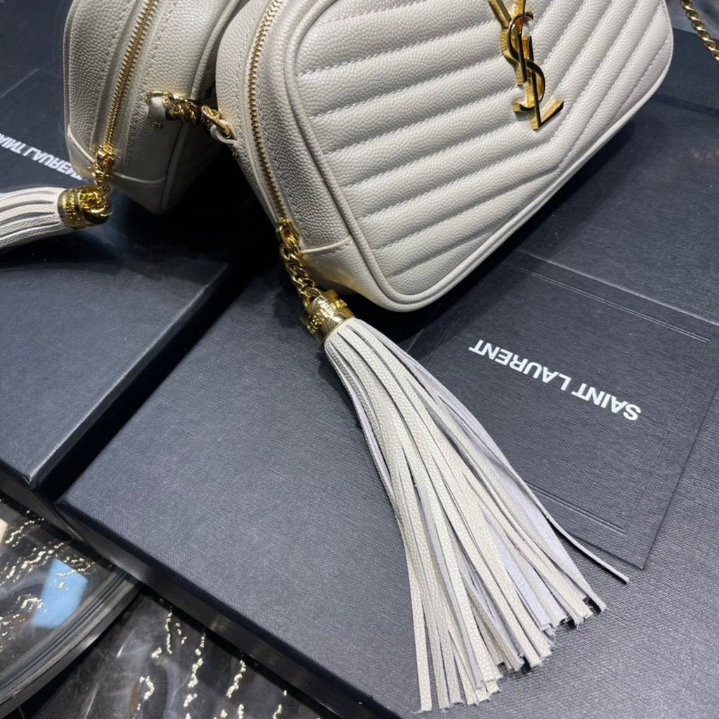 Saint Laurent Lou Mini Bag With Gold Hardware 18cm