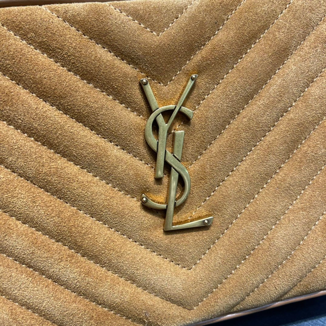 Saint Laurent Lou Camera Bag With Gold Hardware 23cm