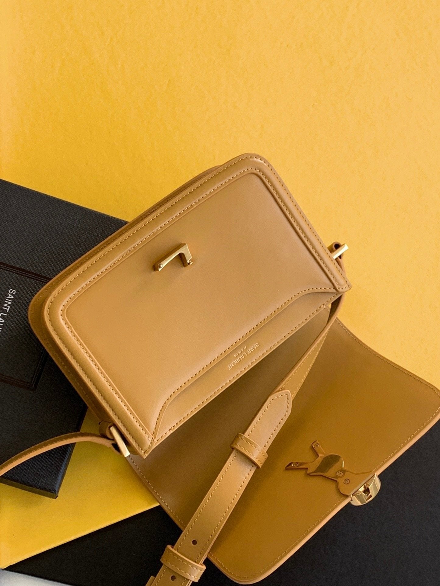 Saint Laurent Solferino Small Satchel With Gold Hardware 19cm