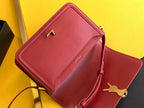 Saint Laurent Solferino Medium Satchel With Gold Hardware 23cm