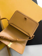 Saint Laurent Solferino Medium Satchel With Gold Hardware 23cm