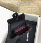 CO-CO Chanel Classic Card Holder With Silver Hardware 11cm