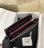 CO-CO Chanel Long Wallet With Gold Hardware 19cm