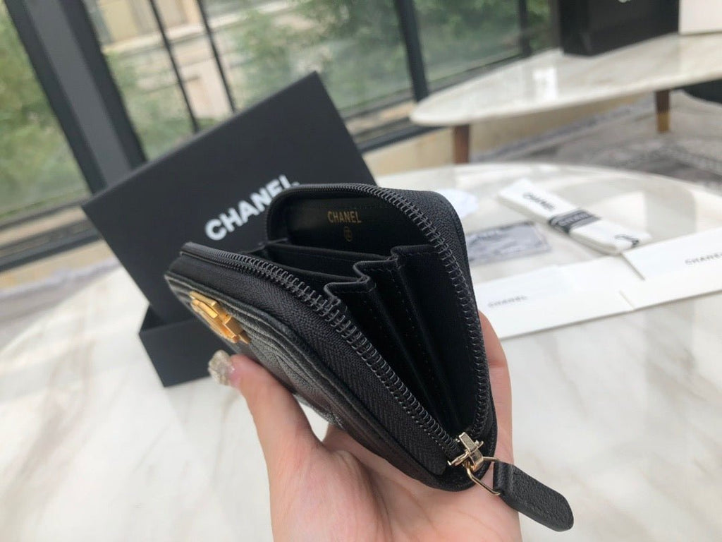 CO-CO Chanel Zipped Coin Purse 11cm