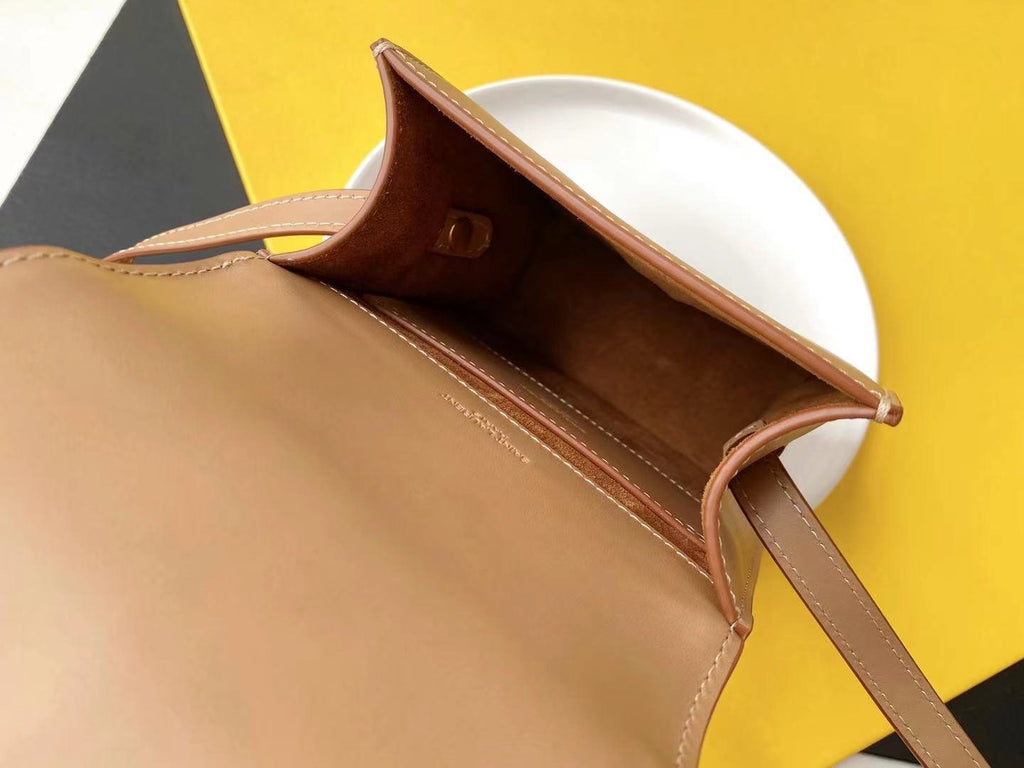 Saint Laurent Kaia North/South Satchel With Gold Hardware 16cm
