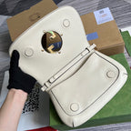 Gucci Blondie Shoulder Bag White For Women, Women’s Bags 11in/28cm