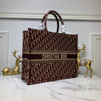 Christian Dior Book Tote 42cm Brown