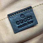 Gucci GG Marmont Matelassé Mini Bag Black Matelassé Chevron For Women 7in/18cm