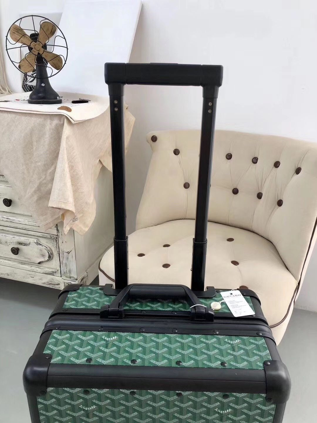 Louis Vuitton Rolling Vali In Green 20 Inch