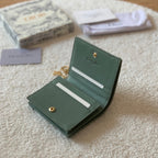 Mini Lady Dior Green Wallet 11cm