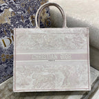 Christina Dior Book Tote Bag 42cm Light Pink