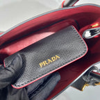 Prada Double Saffiano Mini Bag Black For Women, Women’s Bags 9.8in/25cm