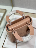Christian Dior Lady Dior Bag 17cm Brown