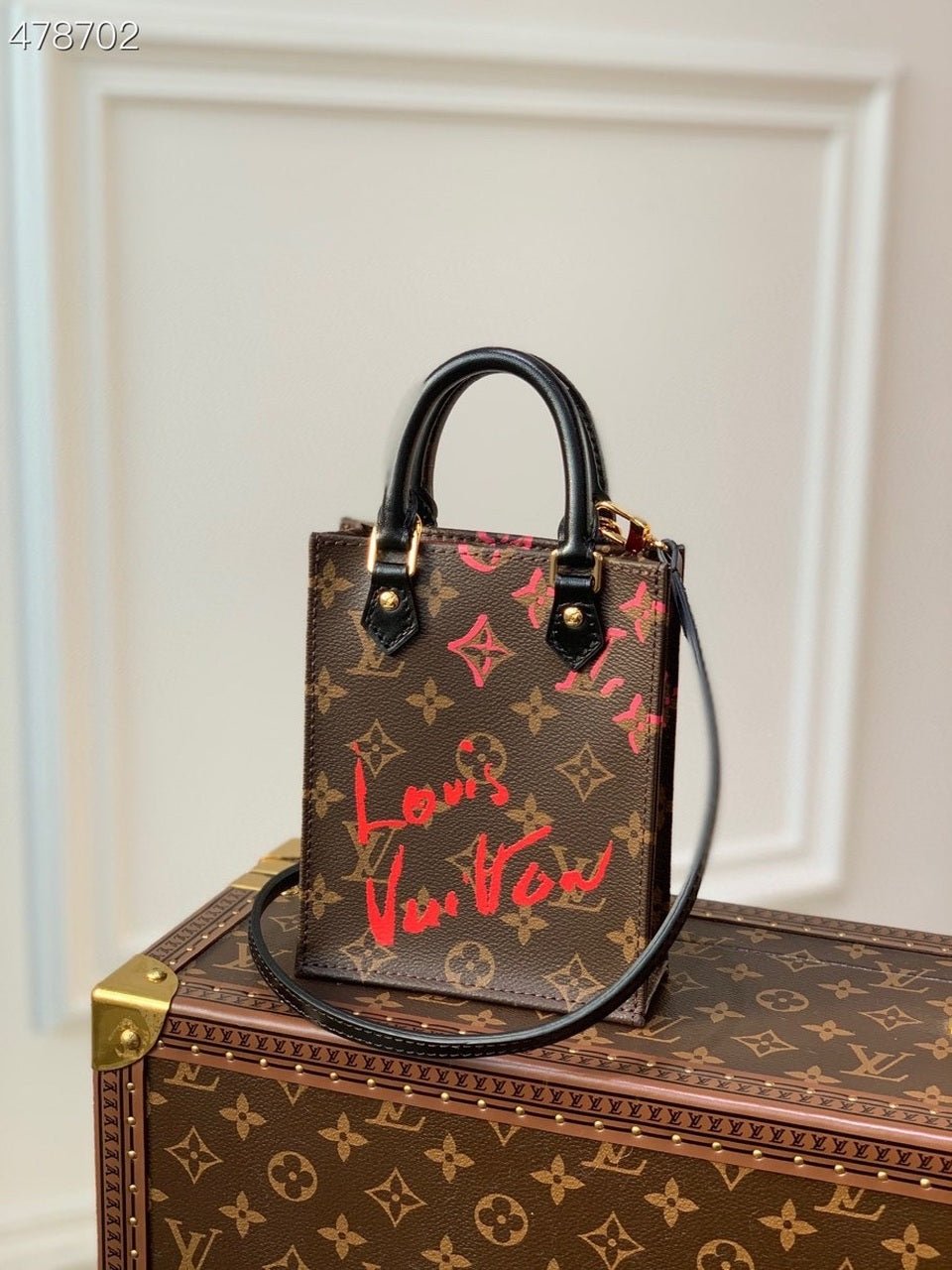 Louis Vuitton x Urs Fischer Petite Sac Plat Bag 17cm Monogram Canvas Spring/Summer 2021 Collection M69442 Brown