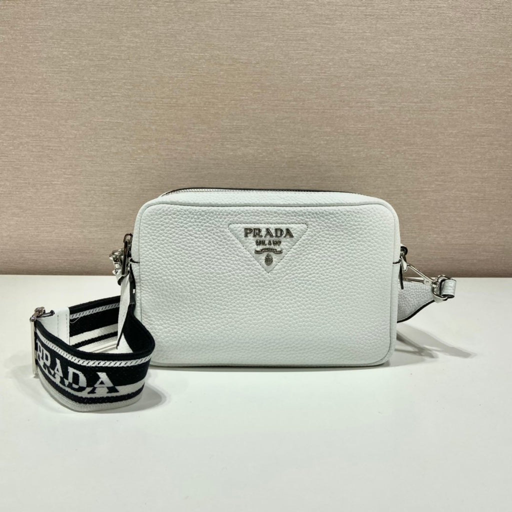 Prada Bag With Shoulder Strap White For Women, Women’s Bags 8.6in/22cm