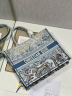 Christina Dior Book Tote Bag 41 cm Blue