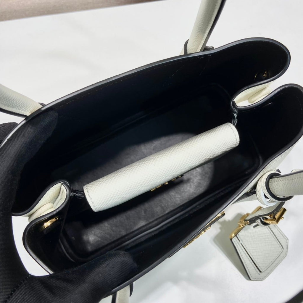 Prada Double Saffiano Mini Bag Black For Women, Women’s Bags 9.8in/25cm