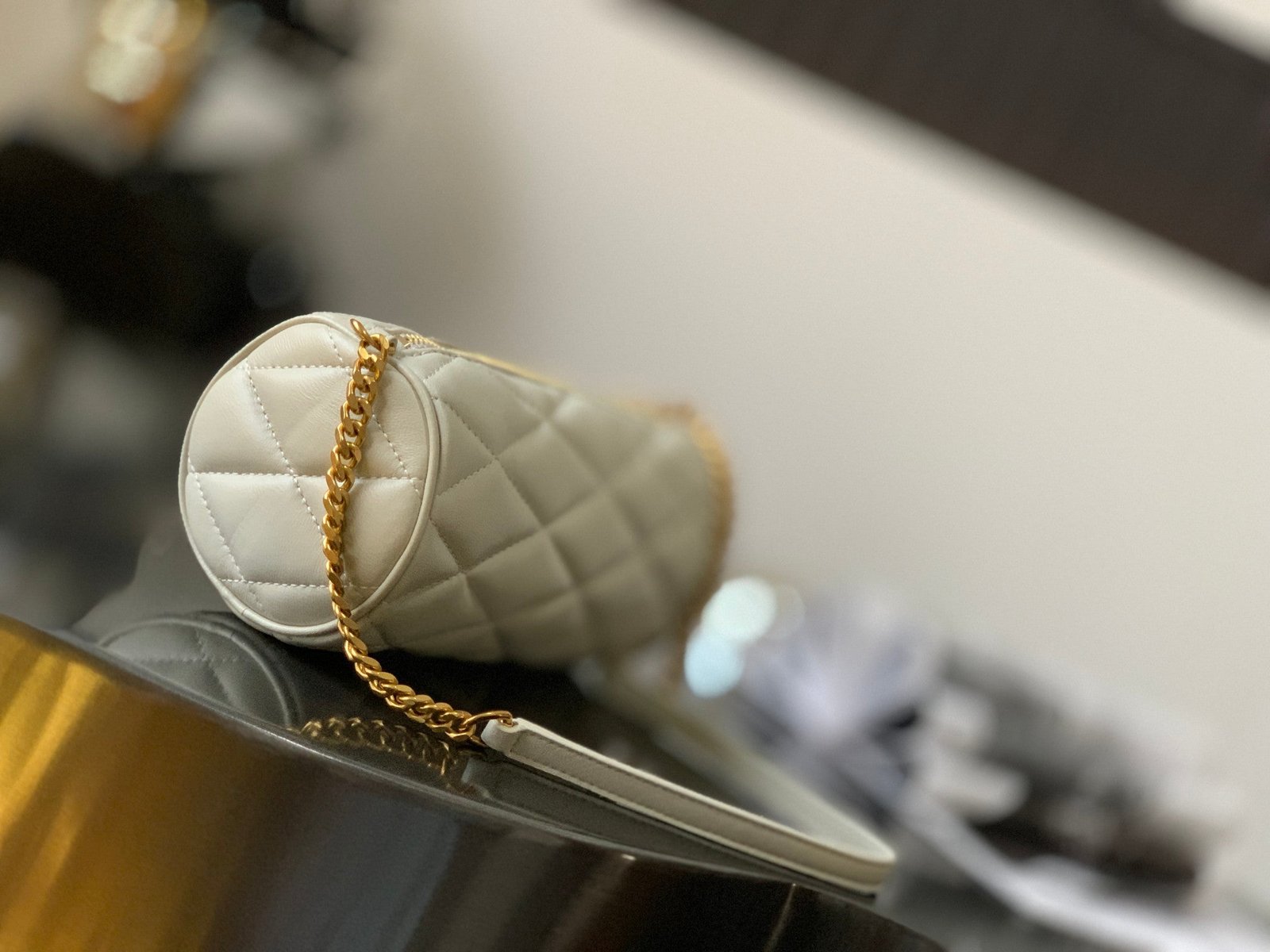 Saint Laurent Sade Mini Tube Bag For Women 20cm Vitage White YSL 699703AAAJU9207