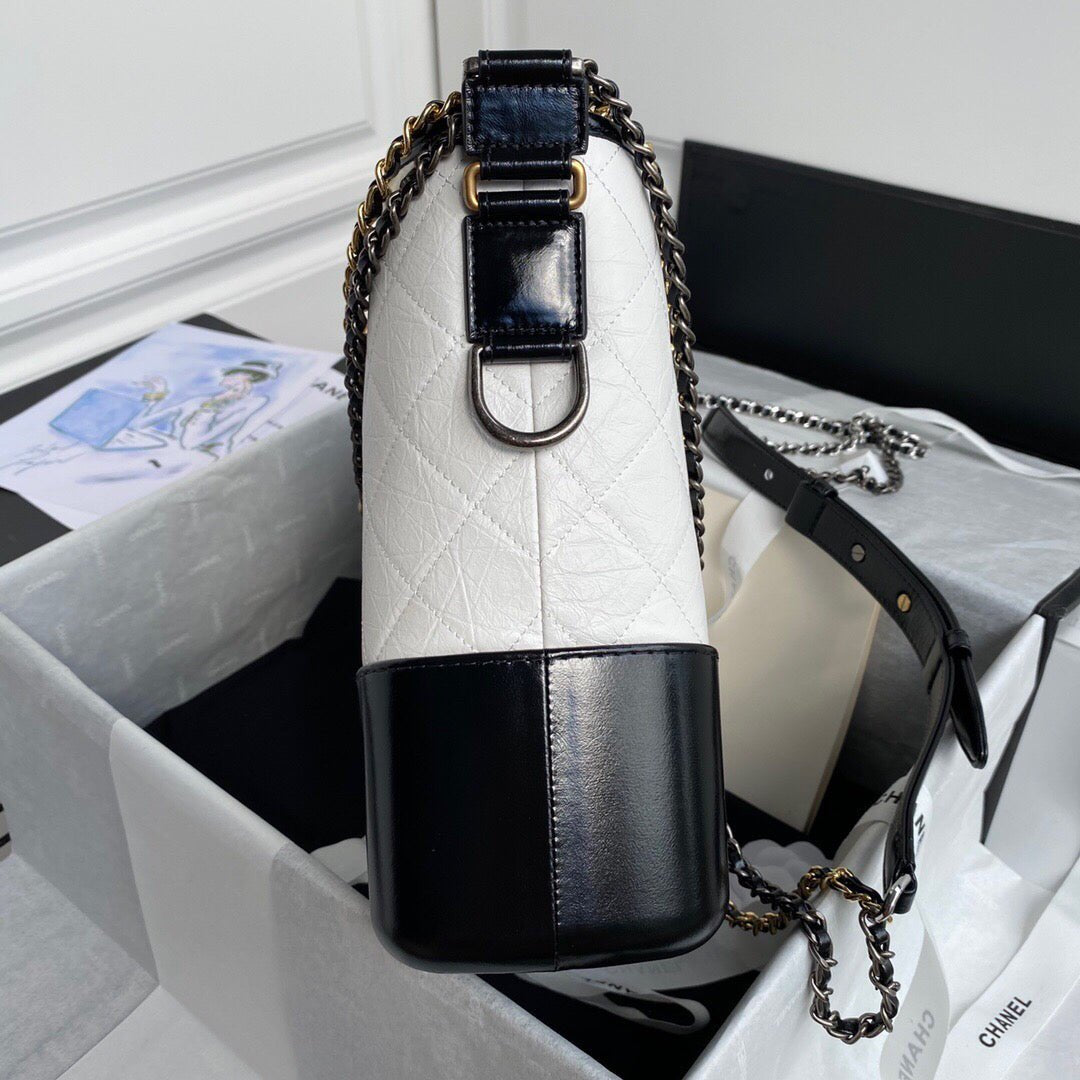 Chanel Gabrielle Hobo Bag Color 28 cm Black & White