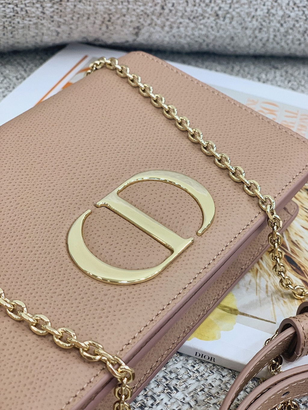 Christian Dior Beige Montaigne Clutch 19cm
