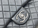 Chanel CoCo Luggage Silver Toned Hardware 46cm Black