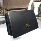 Fendi FF Embossed Kan I Bag 25cm Calfskin Leather Pre-Fall Collection, Black