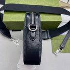 Gucci Shoulder Bag With Interlocking G Black GG Supreme Canvas For Women 9.6in/24.5cm