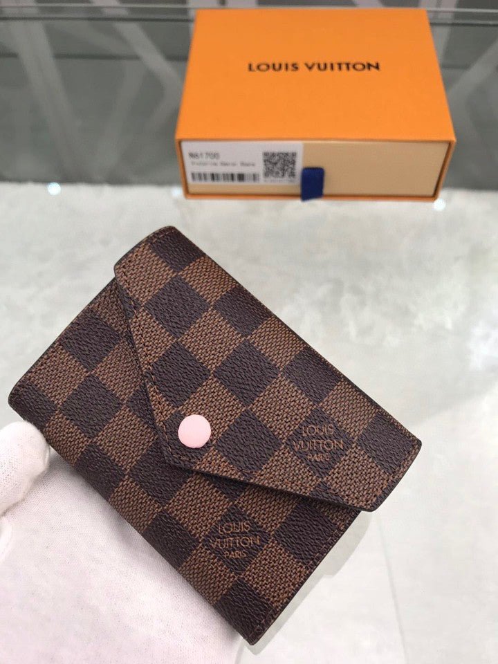 Louis Vuitton Damier Wallet 12cm Brown
