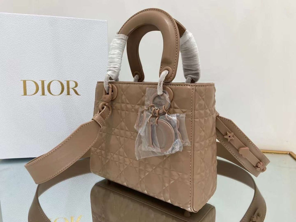 Christian Dior Medium Lady Bag 20cm Brown
