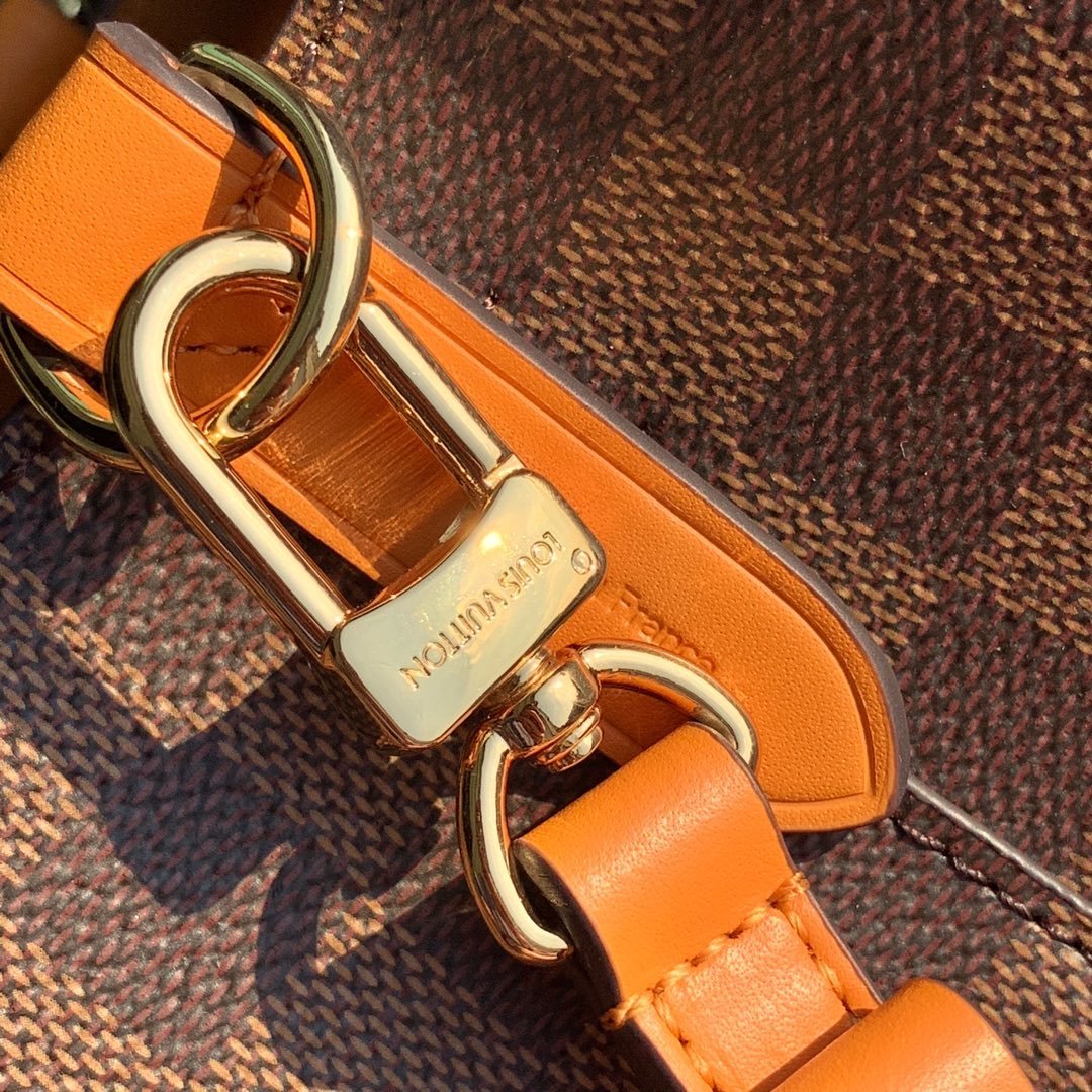 Louis Vuitton NeoNoe Bucket Bag MM Damier Azur Canvas Spring/Summer Collection N50042 Orange