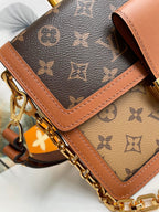 Louis Vuitton Dauphine MM Monogram And Monogram Reverse Canvas By Nicolas Ghesquière For The Cruise Collection, Women’s Handbags, Shoulder Bags 25cm LV M45958