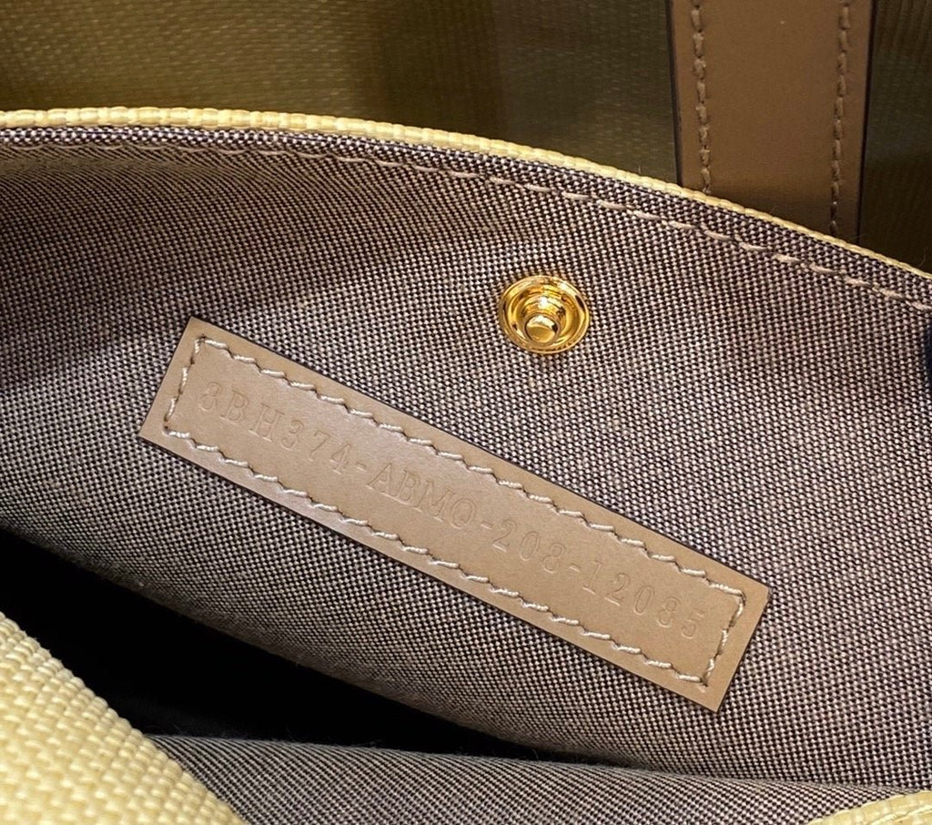 Fendi Logo Shopper Tote Bag Brown
