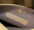Fendi Logo Shopper Tote Bag Brown