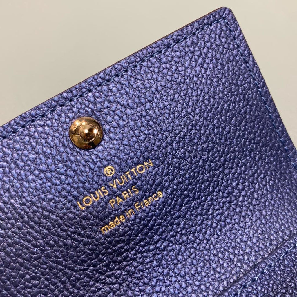 Louis Vuitton Monogram Wallet 10cm Blue