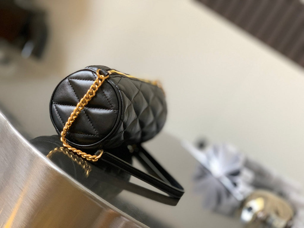 Saint Laurent Sade Mini Tube Bag For Women 20cm Black YSL 699703AAAJU1000