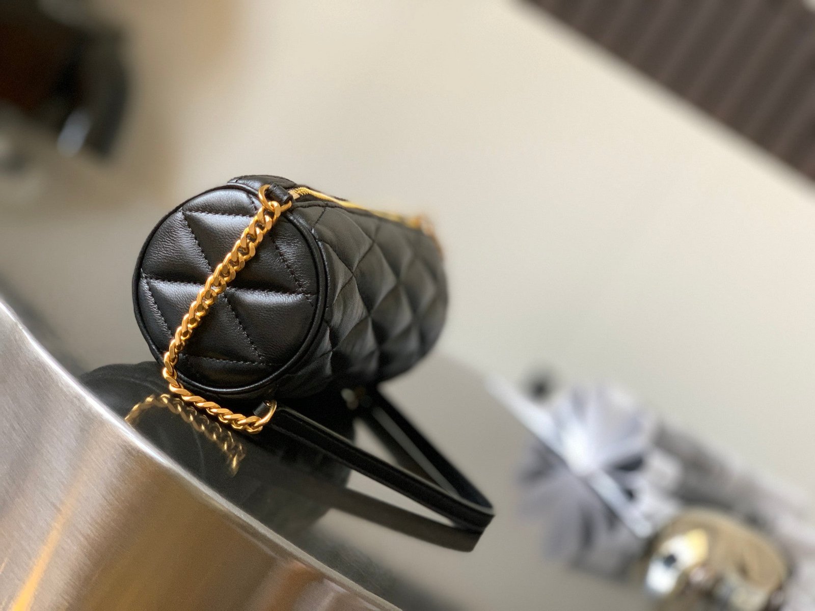 Saint Laurent Sade Mini Tube Bag For Women 20cm Black YSL 699703AAAJU1000