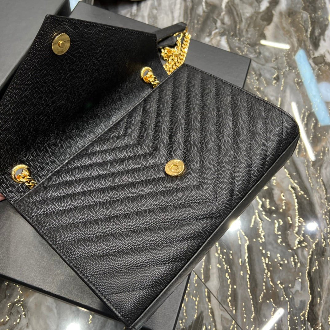 Saint Laurent College Medium Chain Bag 24cm Black
