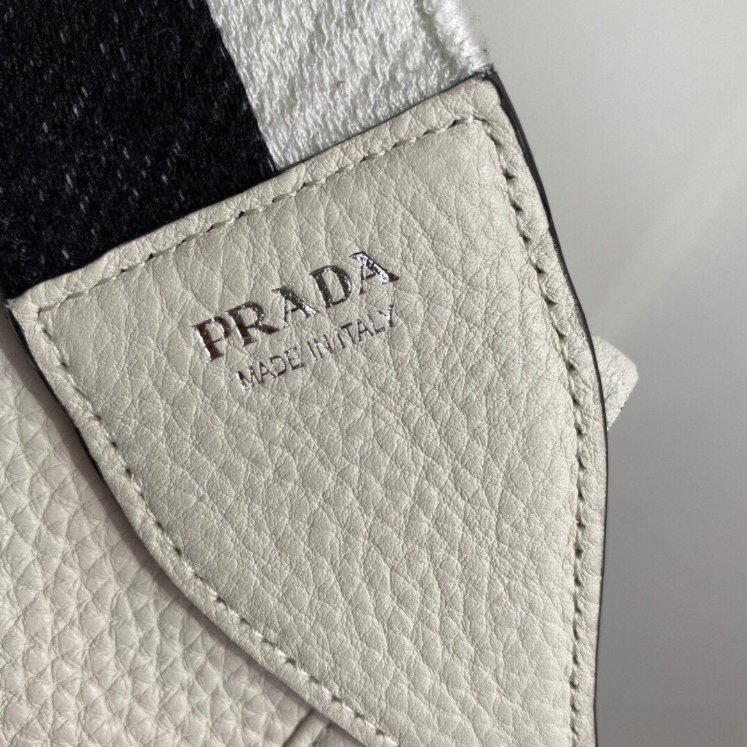 Prada Mini Shoulder Bag White For Women, Women’s Bags 7.9in/20cm