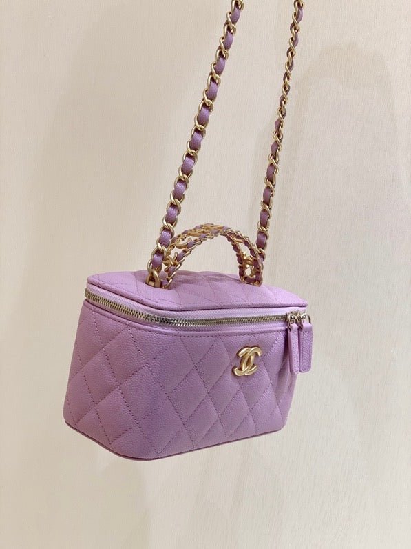 Chanel Small Vanity Bag 17cm Purple