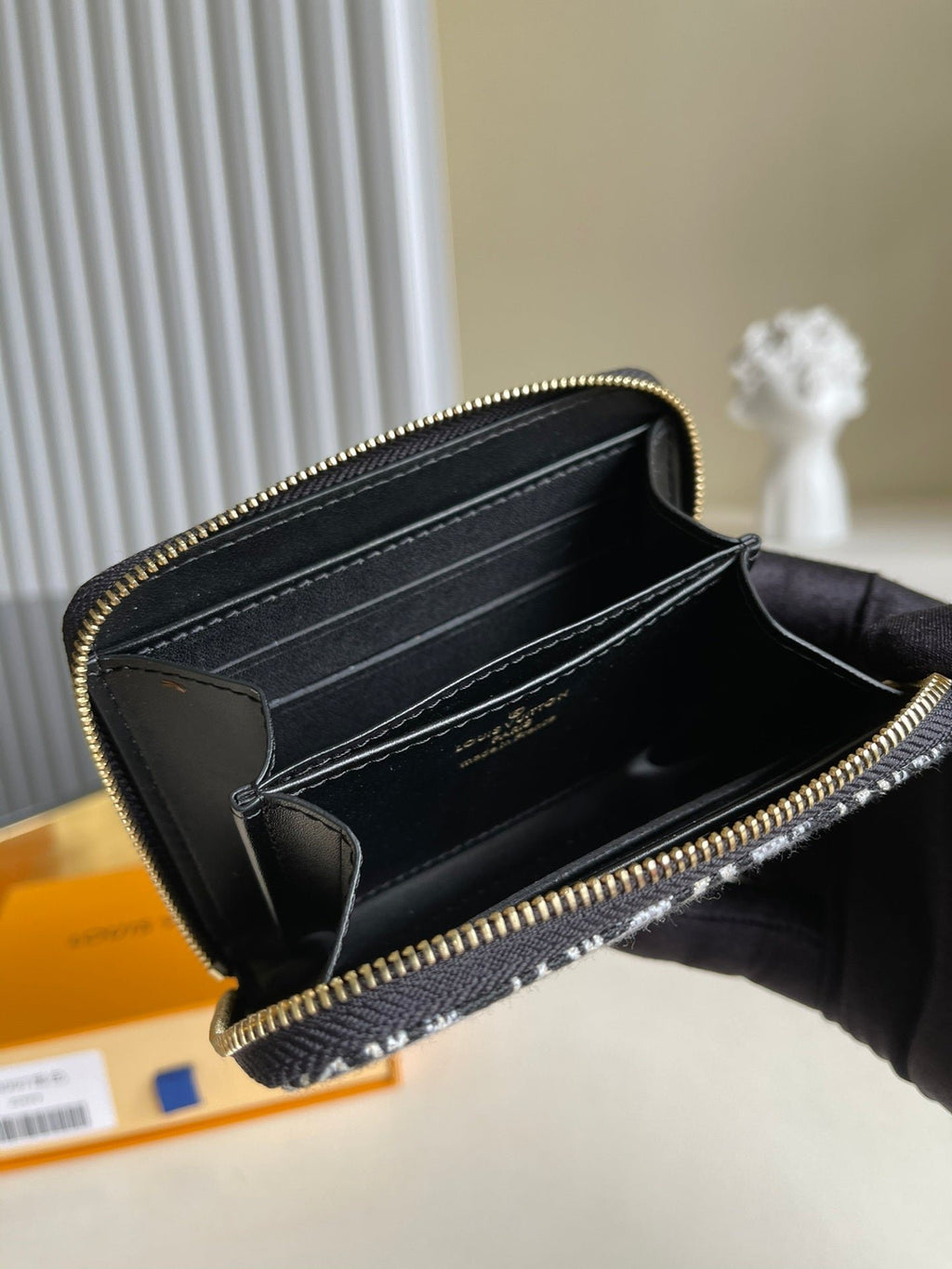 Louis Vuitton Monogram Empreinte Wallet 11cm Black